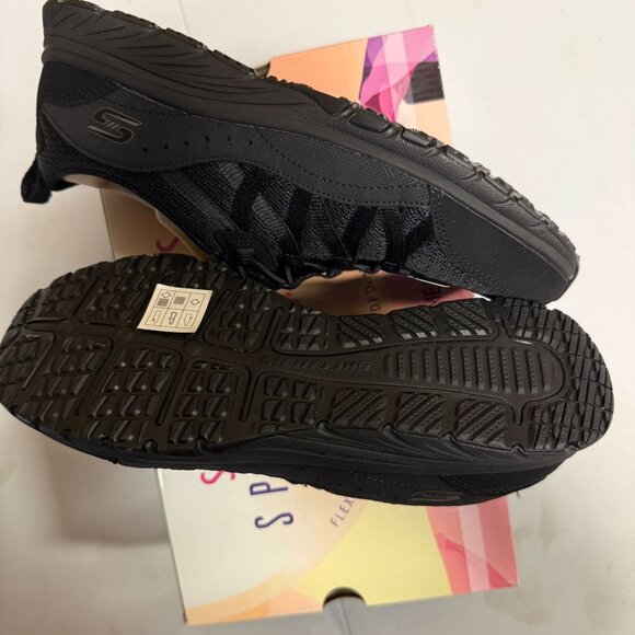 SKECHERS Sport Gratis Live Golden Black Size 8.5 NEW - Picture 9 of 11